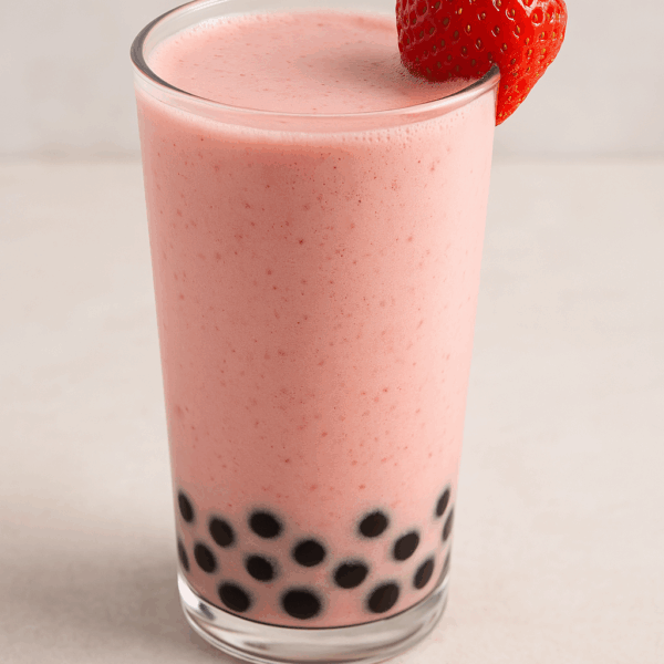 Strawberry Boba Lassi